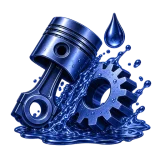 آیکون سرمه‌ای مواد قطعه شویی موتوواش